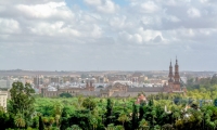 Vista dall'alto di Siviglia in Andalusia, Spagna