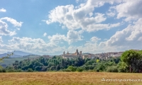 Paesaggio bucolico nei pressi di Offida, Marche