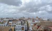 Vista dall'alto di Siviglia in Andalusia, Spagna