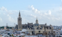 Vista della Cattedrale di Siviglia in Andalusia, Spagna