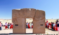 La Porta del Sole presso Tiahuanaco, Bolivia