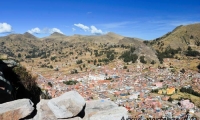 Lago Titicaca presso Copacabana, Bolivia