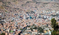 Panoramica di La Paz, Bolivia