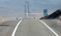 Strada cilena presso San Pedro de Atacama, Cile