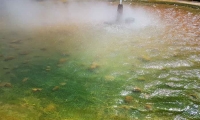 Fontana di acqua calda a Karlovy Vary, Repubblica Ceca