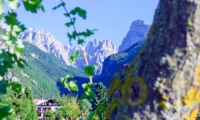 Vista delle Dolomiti del Brenta da Molveno, Trentino - Alto Adige