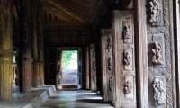 Pagoda in teak, Mandalay