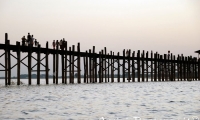 Ponte di legno di Amarapura, Myanmar