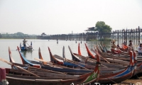 Ponte di legno di Amarapura, Myanmar