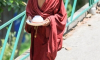 Monaci buddhisti presso il Monastero di Kopan, Nepal