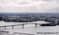 Vista di Auckland dalla Sky Tower a Auckland, Nuova Zelanda