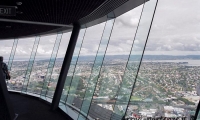 Vista di Auckland dalla Sky Tower a Auckland, Nuova Zelanda