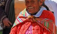 Donna locale nei pressi di Cuzco, Perù