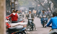 Scooter a Hanoi, Vietnam